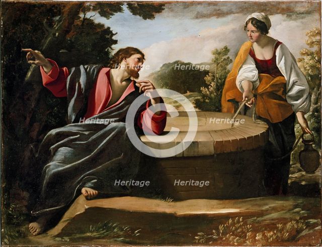 Christ and the Woman of Samaria, late 1620s. Artist: Giovanni Lanfranco.