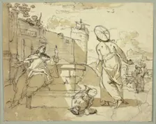 Christ and the Woman of Samaria, n.d. Creator: Jacob de Wit