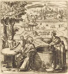 Christ and the Woman of Samaria, probably c. 1576/1580. Creator: Leonard Gaultier
