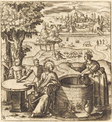 Christ and the Woman of Samaria, probably c. 1576/1580. Creator: Leonard Gaultier