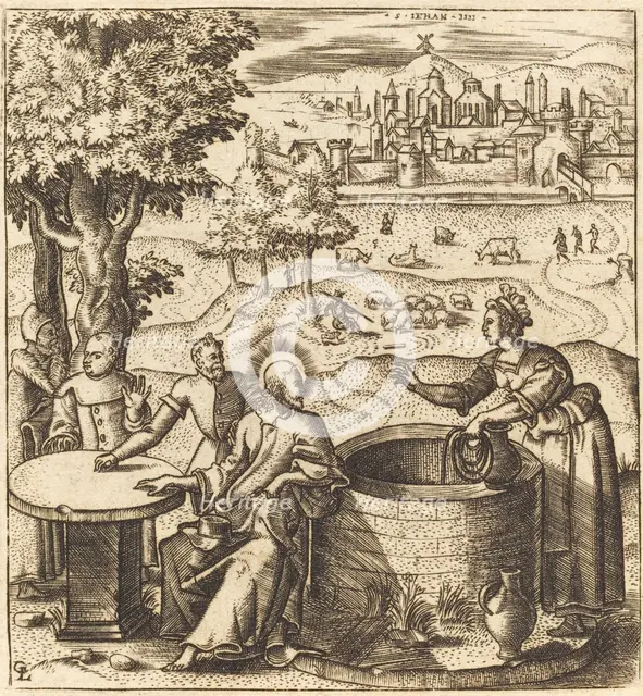 Christ and the Woman of Samaria, probably c. 1576/1580. Creator: Leonard Gaultier.