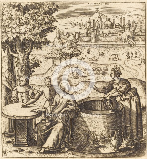 Christ and the Woman of Samaria, probably c. 1576/1580. Creator: Leonard Gaultier.