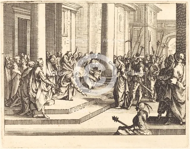 Christ and the Woman Taken in Adultery, 1635. Creator: Jacques Callot.