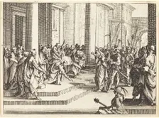 Christ and the Woman Taken in Adultery, 1635. Creator: Jacques Callot