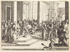 Christ and the Woman Taken in Adultery, 1635. Creator: Jacques Callot