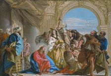 Christ and the Woman Taken in Adultery, 1752. Creator: Giovanni Domenico Tiepolo