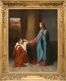 Christ and the Woman Taken in Adultery, 1842. Creator: Emile Signol
