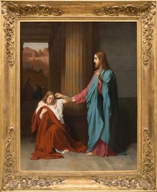 Christ and the Woman Taken in Adultery, 1842. Creator: Emile Signol