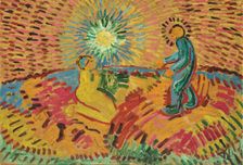 Christ and the Woman Taken in Adultery, 1912. Creator: Morgner, Wilhelm (1891-1917)