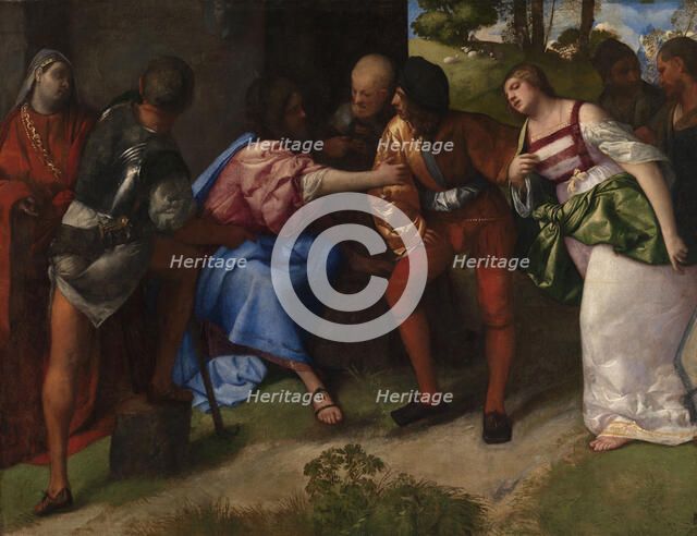 Christ and the Woman Taken in Adultery. Creator: Titian (1488-1576).