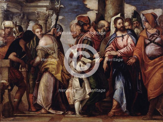 Christ and the Woman Taken in Adultery. Artist: Veronese, Paolo (1528-1588)