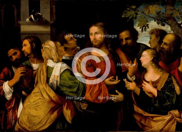 Christ and the Women of Canaan, c1520. Creator: Rocco Marconi.