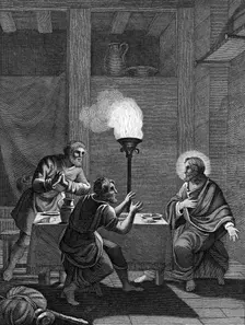 Christ and the two disciples at Emmaus, 1814