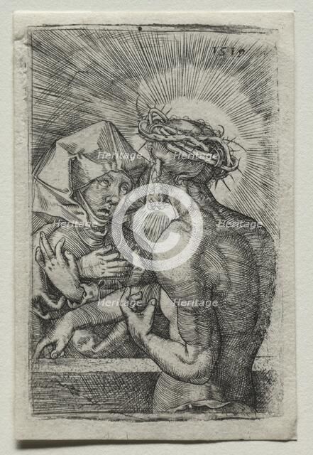 Christ and the Virgin, 1519. Creator: Hans Sebald Beham (German, 1500-1550).