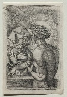 Christ and the Virgin, 1519. Creator: Hans Sebald Beham (German, 1500-1550)