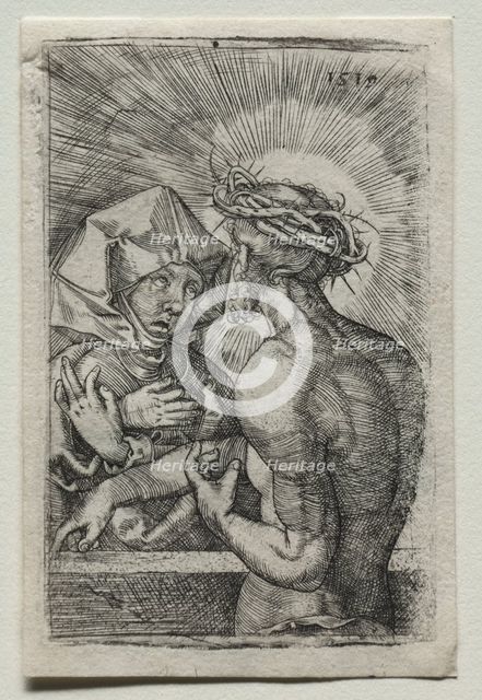 Christ and the Virgin, 1519. Creator: Hans Sebald Beham (German, 1500-1550).