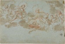 Christ and the Virgin in Glory, n.d. Creator: Giacinto Brandi