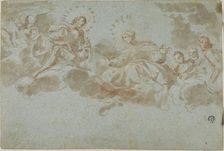 Christ and the Virgin in Glory, n.d. Creator: Giacinto Brandi