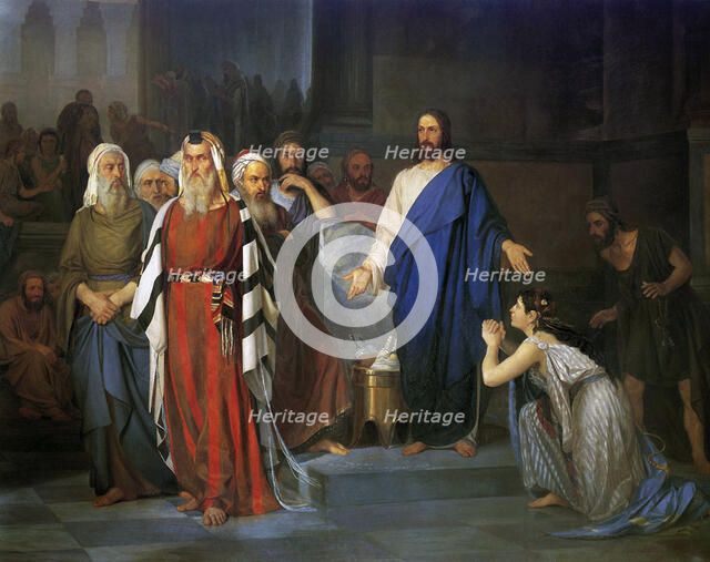 Christ and a Sinner', 1879. Creator: Asknazy, Isaac Lvovich (1856-1902).