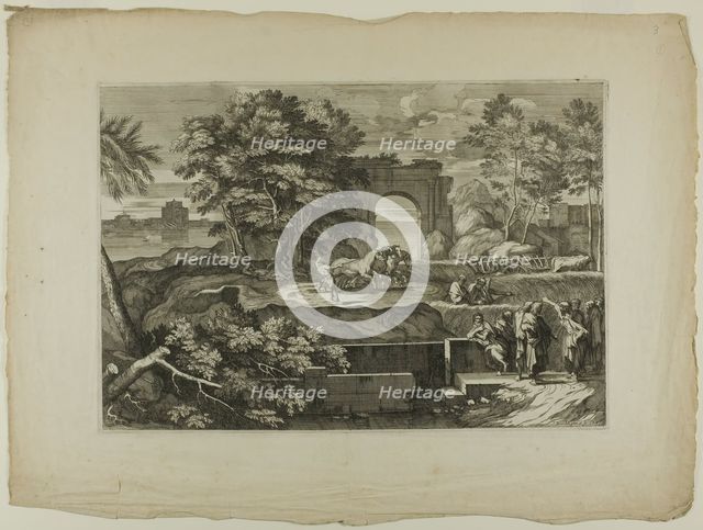 Christ and His Disciples with a Triumphal Arch in the Distance, 1668–71. Creator: Sébastien Bourdon.