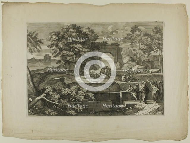 Christ and His Disciples with a Triumphal Arch in the Distance, 1668–71. Creator: Sébastien Bourdon.