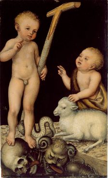 Christ and John the Baptist as Children, 1538-1540. Creator: Cranach, Lucas, the Elder (1472-1553)