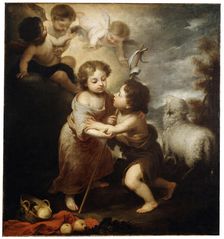 Christ and John the Baptist as Children between 1655 and 1660. Artist: Bartolomé Esteban Murillo
