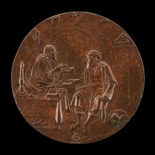 Christ and Nicodemus, c. 1550. Creator: Master P.G.