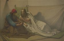 Christ and Nicodemus: Nighttime teaching (first composition), 1863. Creator: Eduard von Steinle