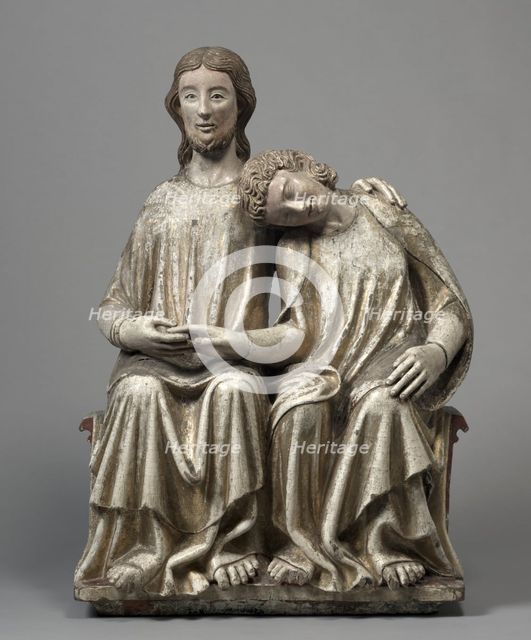 Christ and Saint John the Evangelist, 1300-1320. Creator: Unknown.