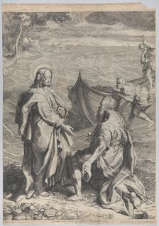 Christ and Saint Peter, 1743-63. Creator: Anon