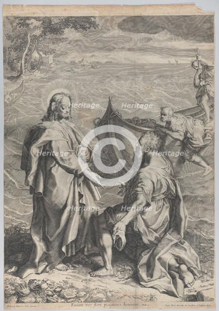 Christ and Saint Peter, 1743-63. Creator: Anon.