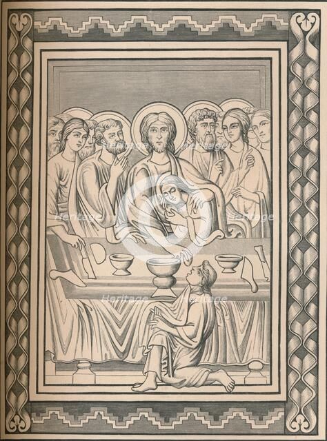 Christ and saints, 12th century, (1849). Creator: Bisson & Cottard.
