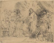 Christ Appearing to the Apostles, 1656., 1656. Creator: Rembrandt Harmensz van Rijn
