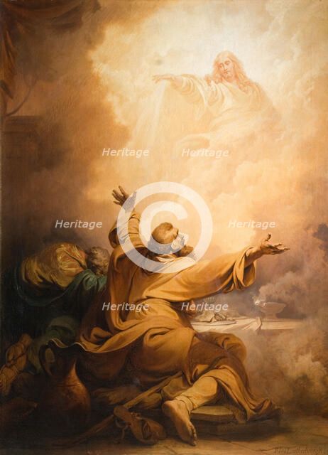 Christ Appearing To The Disciples At Emmaus, 1797. Creator: Philip James de Loutherbourg.