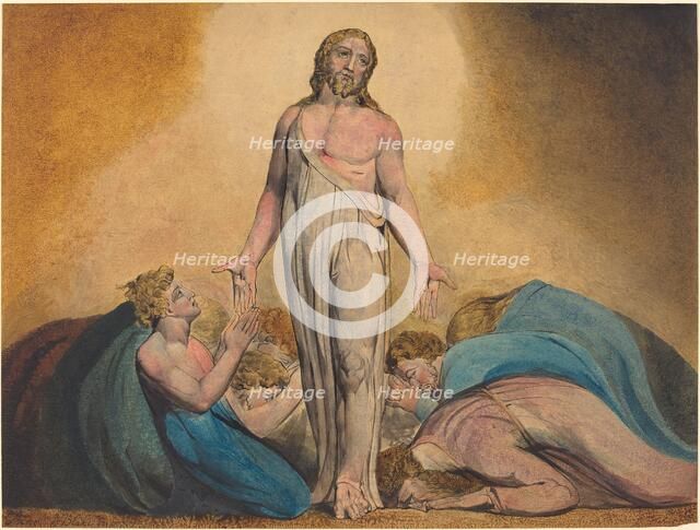 Christ Appearing to His Disciples After the Resurrection, c. 1795. Creator: William Blake.