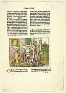 Christ Appearing to His Mother After His Resurrection from Leven..., 1488, portfolio assembled 1929. Creator: Unknown