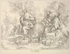 Christ appearing to Mary Magdalen(?), 1740-1802. Creator: Giuseppe Canale