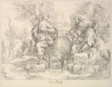 Christ appearing to Mary Magdalen(?), 1740-1802. Creator: Giuseppe Canale
