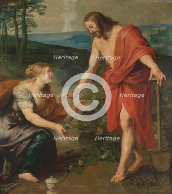 Christ Appearing to Mary Magdalen as a Gardener (Noli me Tangere), c.1615-1618. Creator: Workshop of Peter Paul Rubens.