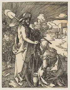 Christ Appearing to Mary Magdalen, from The Small Passion, ca. 1510. Creator: Albrecht Durer
