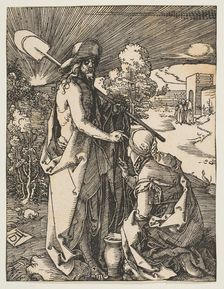 Christ Appearing to Mary Magdalen, from The Small Passion, ca. 1510. Creator: Albrecht Durer