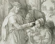 Christ Appearing to Mary Magdalene as a Gardener, 1519. Creator: Lucas van Leyden