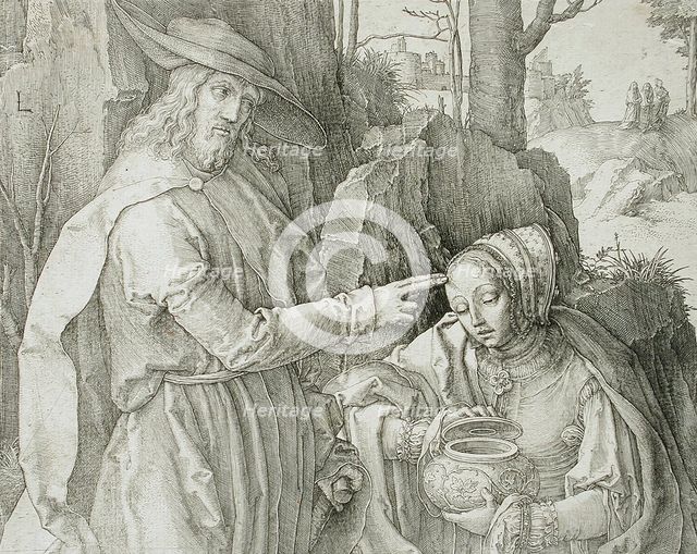 Christ Appearing to Mary Magdalene as a Gardener, 1519. Creator: Lucas van Leyden.