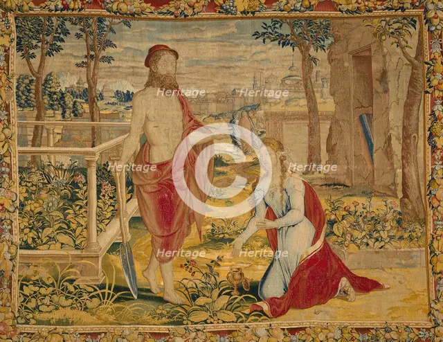 Christ Appearing to Mary Magdalene (Noli Me Tangere), Flanders, 1540/45. Creator: Willem de Pannemaker.
