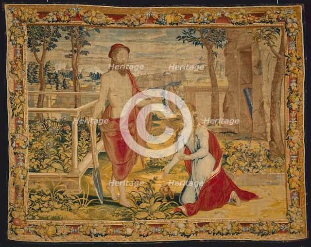 Christ Appearing to Mary Magdalene (Noli Me Tangere), Flanders, 1540/45. Creator: Willem de Pannemaker.