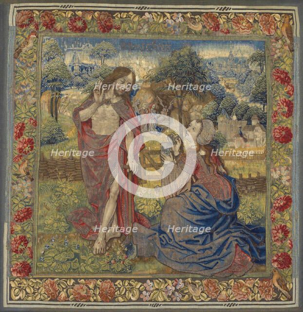 Christ Appearing to Mary Magdalene ("Noli Me Tangere"), Southern Netherlands, 1485/1500. Creator: Unknown.