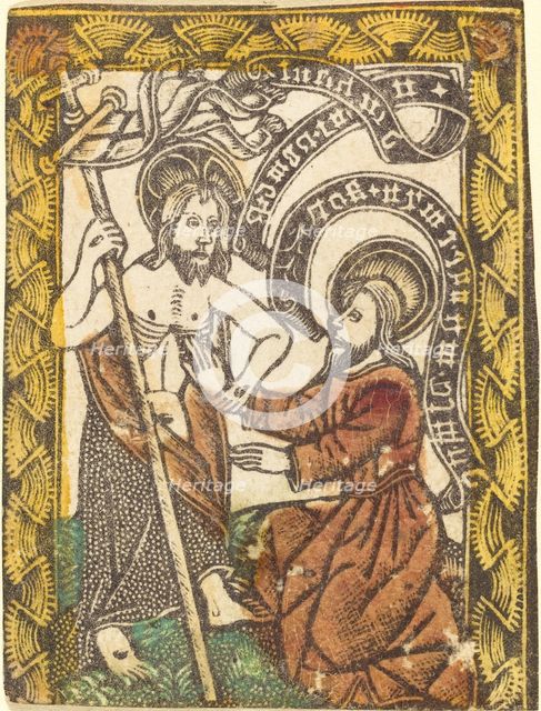 Christ Appearing to Saint Thomas, 1460/1480. Creator: Master of the Borders with the Four Fathers of the Church.