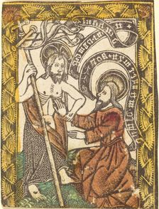 Christ Appearing to Saint Thomas, 1460/1480. Creator: Master of the Borders with the Four Fathers of the Church