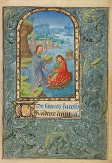 Christ Appearing to Saint James the Greater; Prayer Book of Charles the Bold, 1469. Creator: Lieven van Lathem